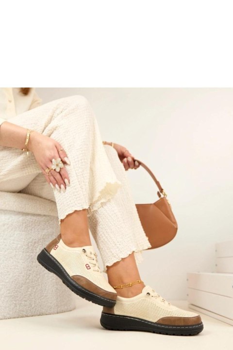 Półbuty Model Solenne 6057-2 Beige - Solea