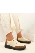Półbuty Model Solenne 6057-2 Beige - Solea