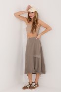 Spódnica Model IT-SD-FL10158.94 Dark Beige - Rue Paris