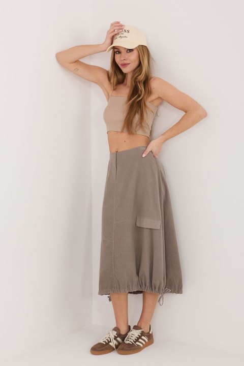 Spódnica Model IT-SD-FL10158.94 Dark Beige - Rue Paris