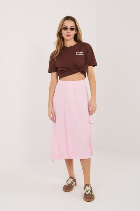 Spódnica Model IT-SD-FL10158.94 Light Pink - Rue Paris