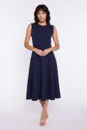 Sukienka z lamówką S292 Navy - Nife