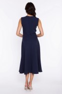 Sukienka z lamówką S292 Navy - Nife