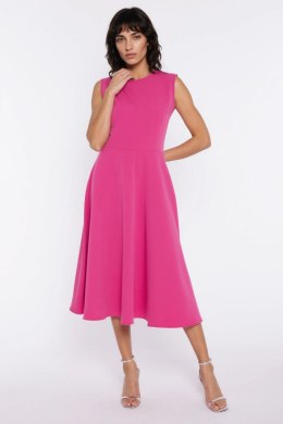 Sukienka z lamówką S292 Pink - Nife