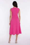 Sukienka z lamówką S292 Pink - Nife