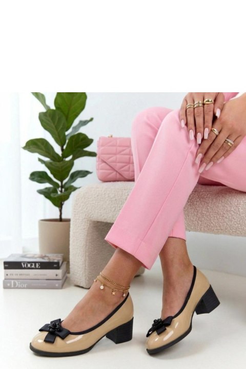 Czółenka Model Cambell 26-98333BGP Beige Lakier - Solea