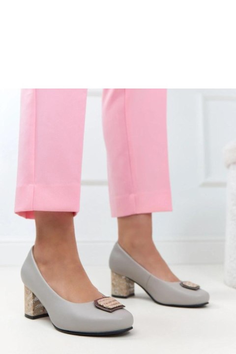 Czółenka Model Potocki 26-19411GR Grey - Solea