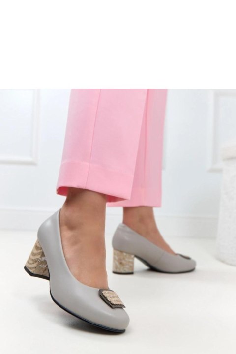 Czółenka Model Potocki 26-19411GR Grey - Solea