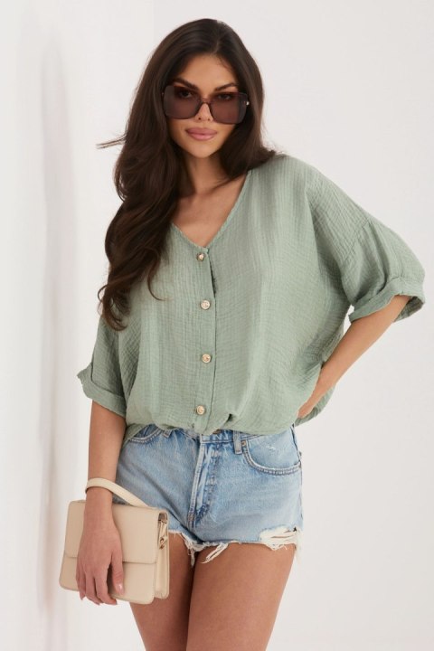 Koszula Damska Model IT-BZ-81891.49 Khaki - Italy Moda