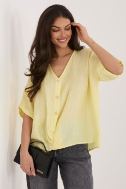 Koszula Damska Model IT-BZ-81891.49 Light Yellow - Italy Moda