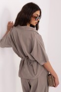 Koszula Damska Model IT-KS-FL10320.12 Dark Beige - Italy Moda