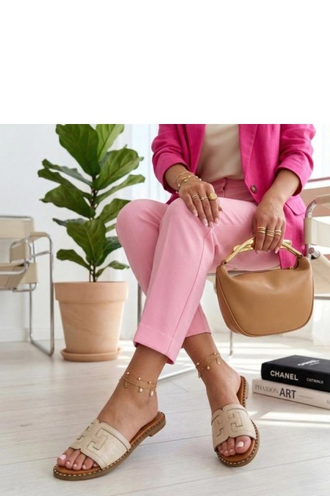 Sandał Klapki Model Gia QQ09 Beige - Solea