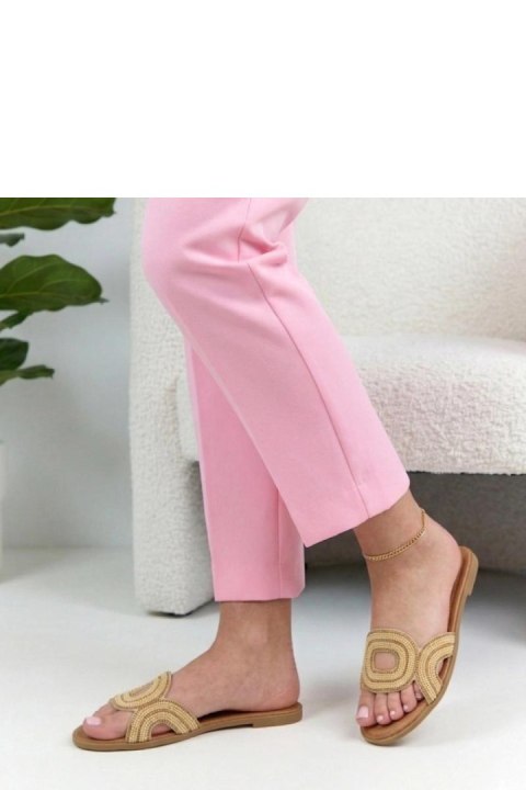 Sandał Klapki Model Olivia LCQ-9 Beige - Solea