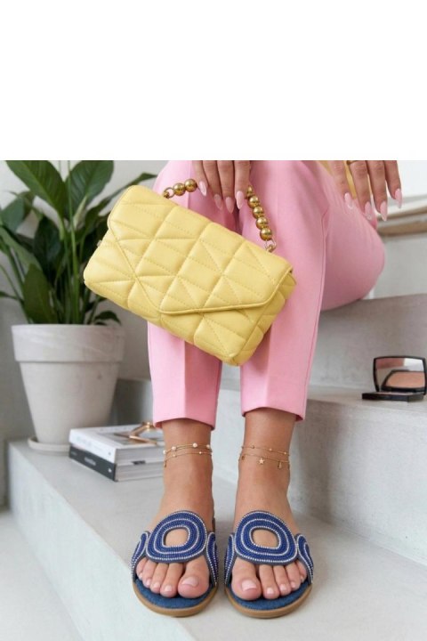 Sandał Klapki Model Olivia LCQ-9 Navy Dark Jeans - Solea