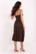 Sukienka Model MI-SK-62200.76 Dark Brown - Italy Moda