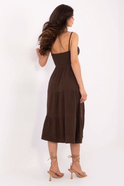 Sukienka Model MI-SK-62200.76 Dark Brown - Italy Moda
