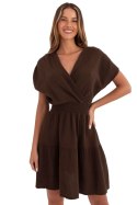 Sukienka Model MI-SK-92160.00 Dark Brown - Italy Moda
