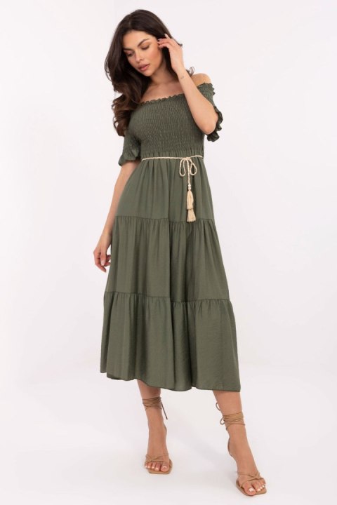 Sukienka Model MI-SK-A2609.96 Khaki - Italy Moda