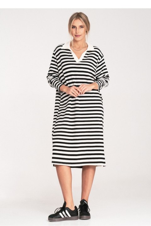 Sukienka Model M1098 Black/White - Figl