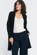 Sweter Niezapinany czarny sweter SW11 Black - Nife Sweter Niezapinany czarny sweter SW11 Black - Nife