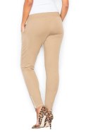Spodnie Damskie Model 338 Beige - Figl Spodnie Damskie Model 338 Beige - Figl