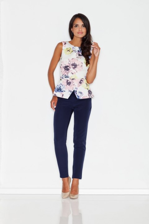 Spodnie Damskie Model 377 Navy - Figl Spodnie Damskie Model 377 Navy - Figl