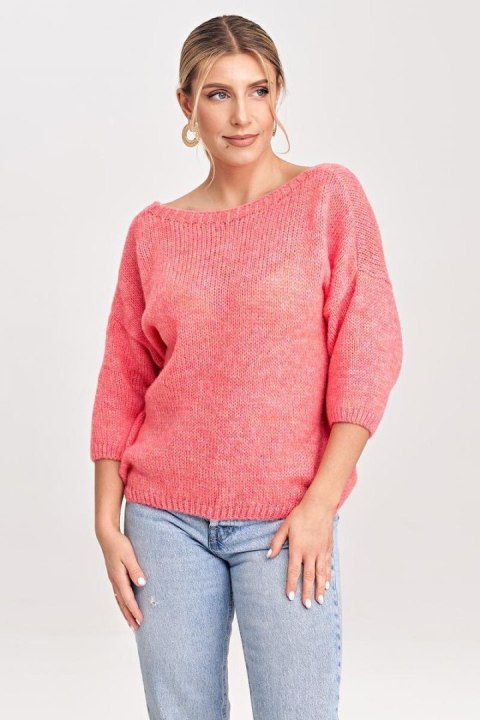 Sweter Damski Model M993 Coral - Figl Sweter Damski Model M993 Coral - Figl