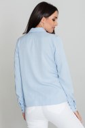 Koszula Damska Model M581 Sky Blue - Figl Koszula Damska Model M581 Sky Blue - Figl