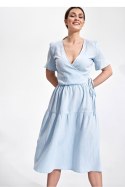 Sukienka Model M872 Błękit - Figl Sukienka Model M872 Błękit - Figl