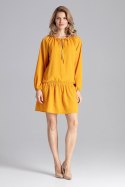 SukienkaModel M661 Musztarda - Figl SukienkaModel M661 Musztarda - Figl
