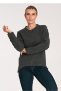 Sweter Damski Model M1044 Dark Grey - Figl Sweter Damski Model M1044 Dark Grey - Figl