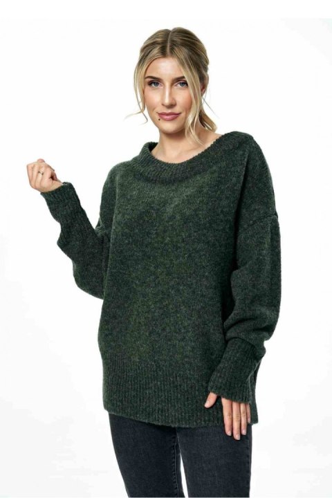 Sweter Damski Model M882 Dark Olive - Figl Sweter Damski Model M882 Dark Olive - Figl