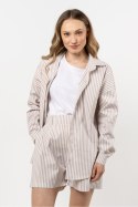 Koszula Damska Model A720 Beige - awama Koszula Damska Model A720 Beige - awama