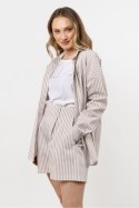 Koszula Damska Model A720 Beige - awama Koszula Damska Model A720 Beige - awama