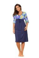 Sukienka Plażow Tunika Model Vivijen M-651 Blue/Navy - Marko Sukienka Plażow Tunika Model Vivijen M-651 Blue/Navy - Marko