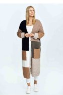 Sweter Kardigan Model M896 Black/Brown - Figl Sweter Kardigan Model M896 Black/Brown - Figl