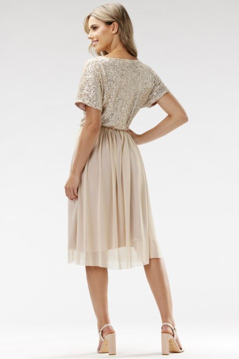 Sukienka Model A689 Beige - awama