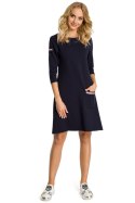 Sukienka Model MOE343 Navy - Moe Sukienka Model MOE343 Navy - Moe