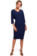 Sukienka Model MOE464 Navy - Moe Sukienka Model MOE464 Navy - Moe