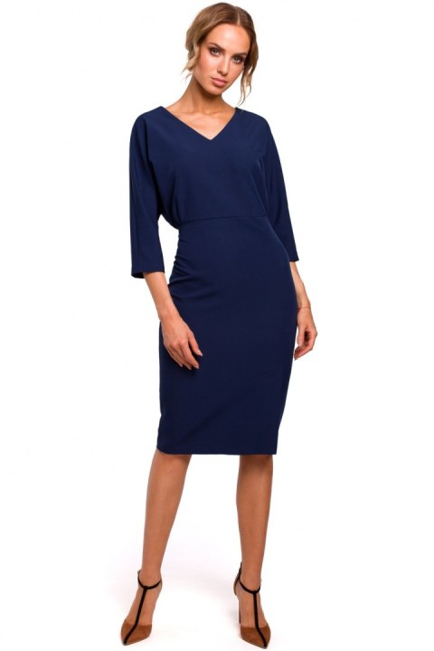 Sukienka Model MOE464 Navy - Moe Sukienka Model MOE464 Navy - Moe