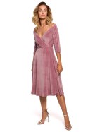 Sukienka Model MOE645 Dirty Pink - Moe Sukienka Model MOE645 Dirty Pink - Moe