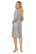 Sukienka Model MOE716 Silver - Moe Sukienka Model MOE716 Silver - Moe
