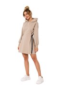 Sukienka Model MOE730 Beige - Moe Sukienka Model MOE730 Beige - Moe