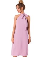 Sukienka Model MOE736 Dirty Pink - Moe Sukienka Model MOE736 Dirty Pink - Moe