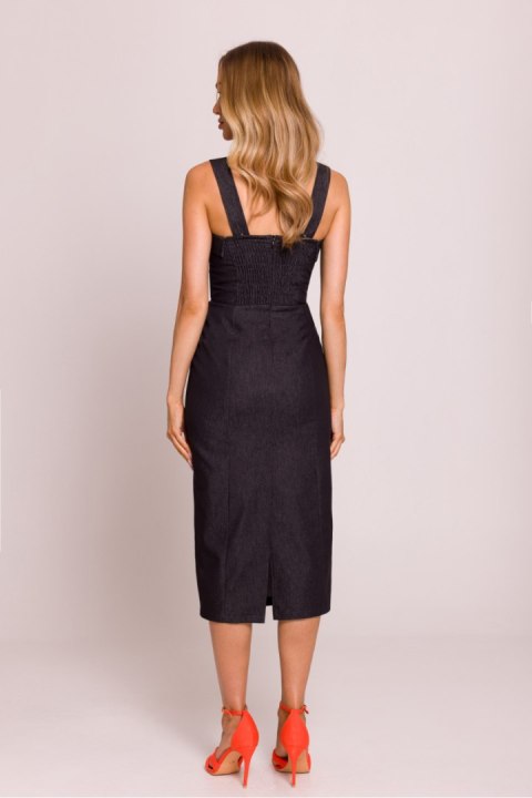 Sukienka Model MOE843 Grafit - Moe