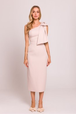 Sukienka Model MOE847 Light Beige - Moe