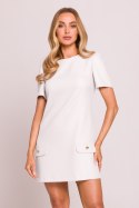 Sukienka Model MOE855 Śmietana - Moe