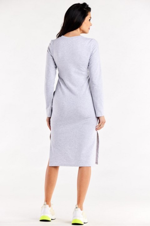 Sukienka Model M313 Grey - Infinite You Sukienka Model M313 Grey - Infinite You