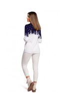 Sweter Damski Model MXS05 Navy - Moe Sweter Damski Model MXS05 Navy - Moe