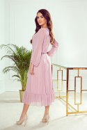 Sukienka Model 304-1 Dirty Pink - Numoco Sukienka Model 304-1 Dirty Pink - Numoco